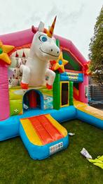 Unicorn springkasteel overdekt JB- inflatable, Hobby en Vrije tijd, Feestartikelen | Verhuur, Ophalen, Zo goed als nieuw