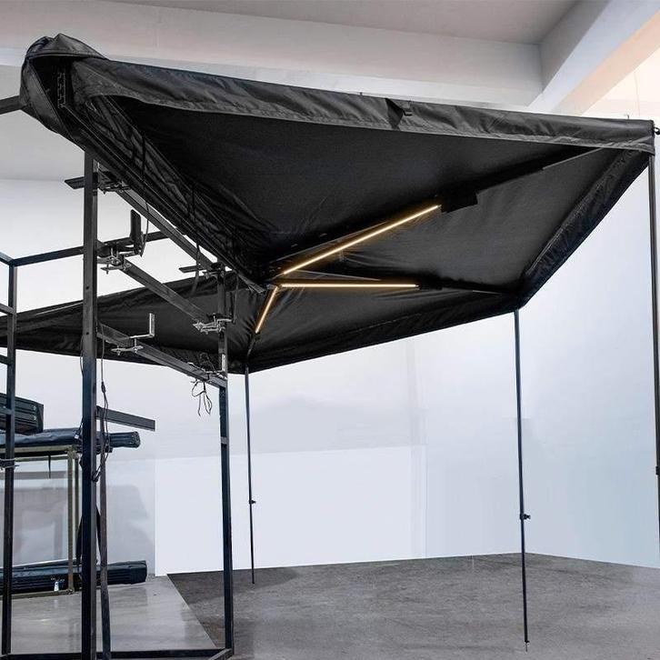 Luifel voor hoekhuis 270 graden 2,5 meter diameter zwevend, Jardin & Terrasse, Protection solaire, Neuf, À bras articulé, 300 cm ou plus