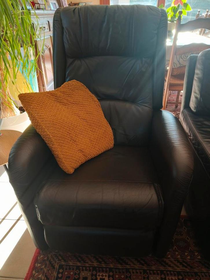 Lederen zetels te koop, Huis en Inrichting, Fauteuils, Ophalen