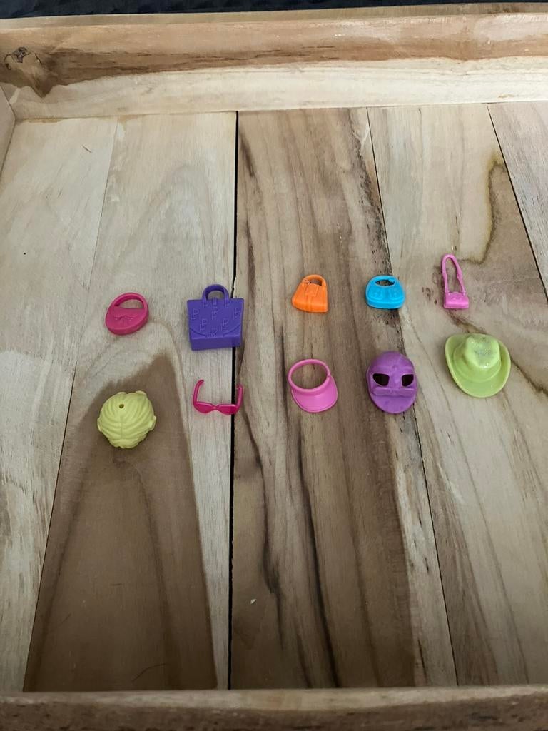 Polly pocket 10 accessoires, Kinderen en Baby's, Speelgoed | Poppen, Ophalen of Verzenden, Gebruikt