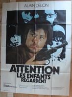 filmaffiche Alain Delon Attention les enfants XL filmposter, Enlèvement ou Envoi, Rectangulaire vertical, Comme neuf, Cinéma et TV