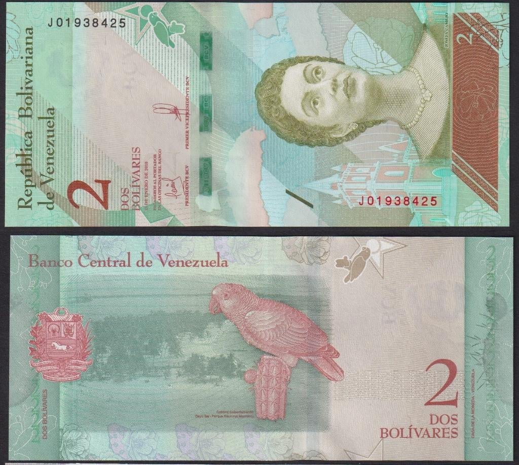 Venezuela 2 Bolivares, Ophalen of Verzenden, Zuid-Amerika, Los biljet