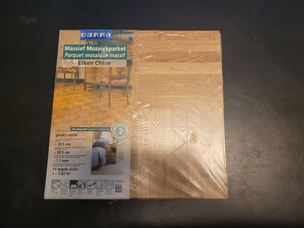 Massief eiken blokparket, 26 pakken, Doe-het-zelf en Bouw, Hout en Planken, Eiken, Ophalen