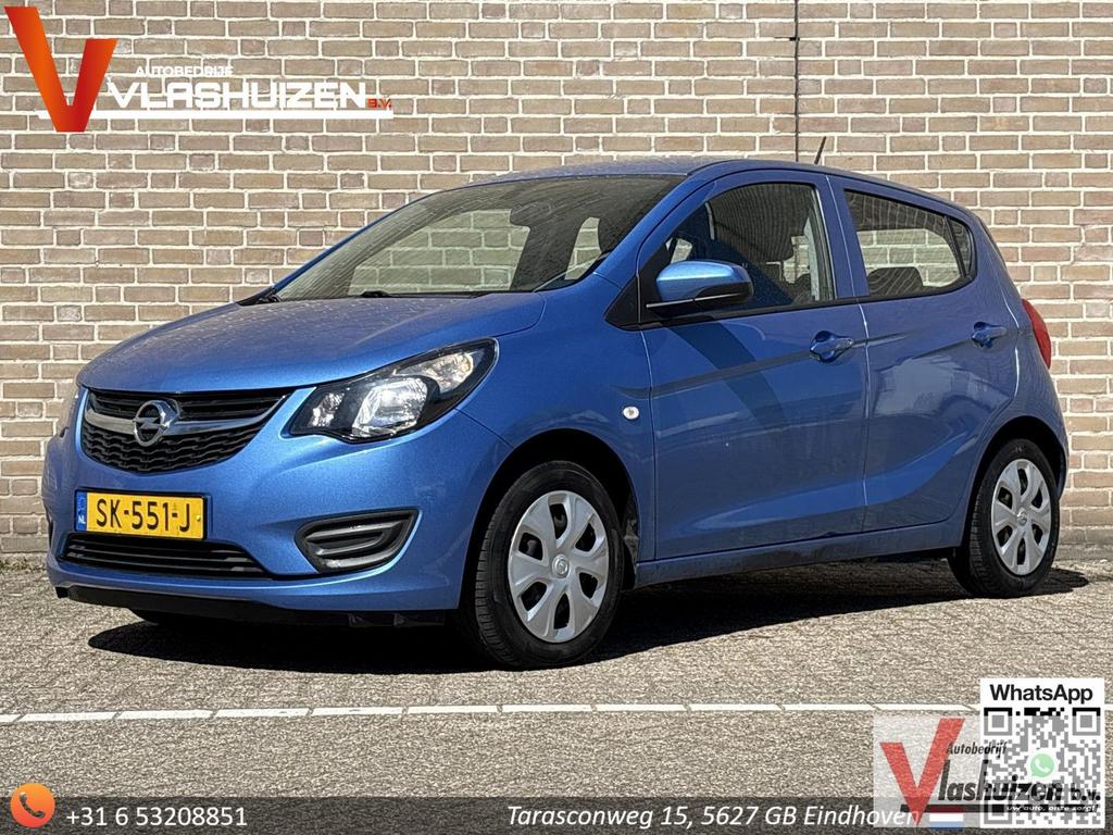 Opel Karl 1.0 ecoFLEX Edition | € 3.200,- NETTO! | 5 Deurs |, Auto's, Opel, Zwart, Blauw, Bedrijf, 94 g/km