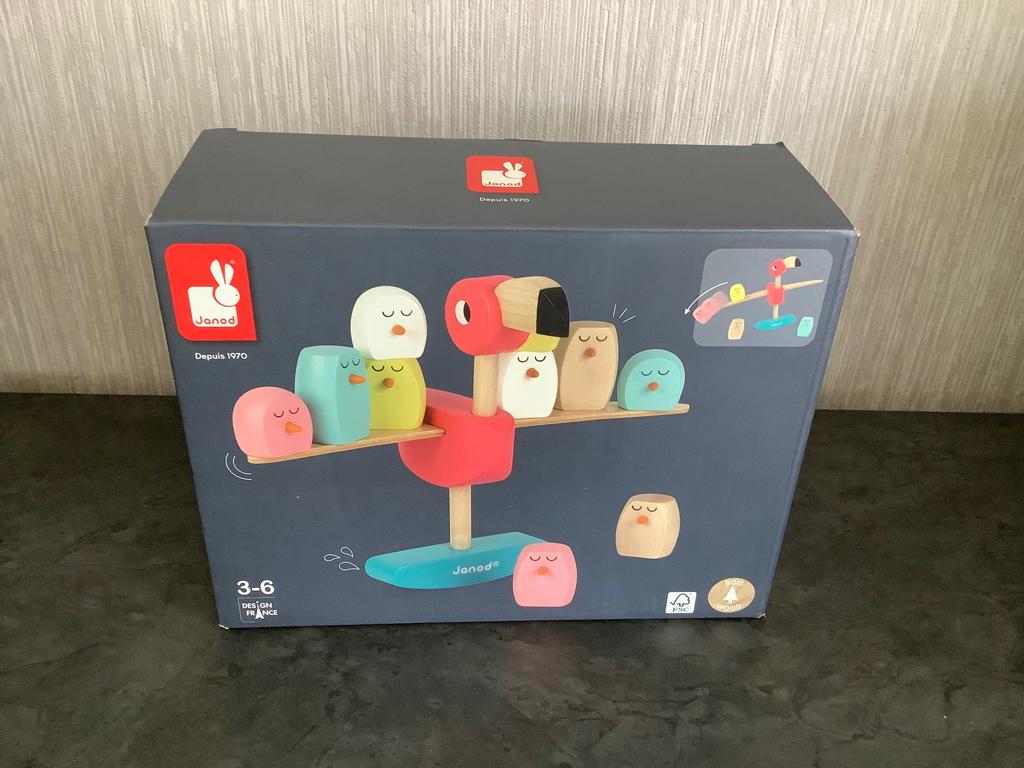 Jeu d'équilibre en bois Flamingo Janod Ziglos (Nouveau), Enlèvement ou Envoi, Neuf, Puzzles