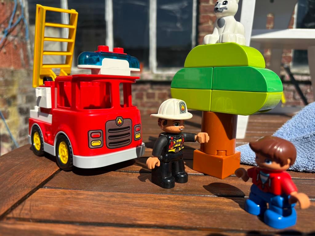 Duplo 10901 Brandweertruck, Plusieurs sets, Ensemble complet, Comme neuf, Duplo