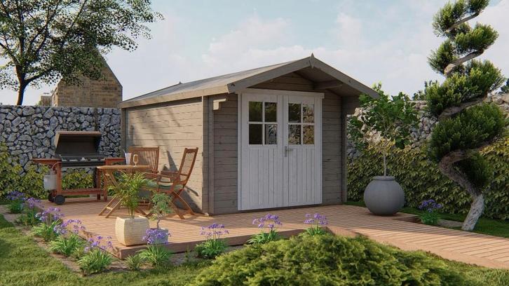 Cabane en rondins - Maison de jardin de Pampelune | 34 mm |, Hobby & Loisirs créatifs, Hobby & Loisirs Autre, Neuf, Envoi