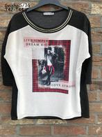 Geisha blouse T42-44, Kleding | Dames, Blouses en Tunieken, Ophalen of Verzenden, Gedragen, Maat 42/44 (L), Zwart