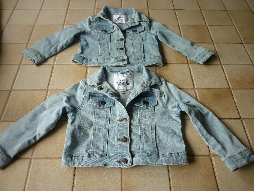 Jeansvest 86 en 92 nieuw, Jongetje of Meisje, Nieuw, Ophalen of Verzenden, Jasje