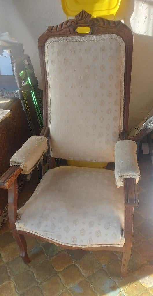 Fauteuil 1 place à restaurer, Maison & Meubles, Enlèvement, Utilisé, Bois