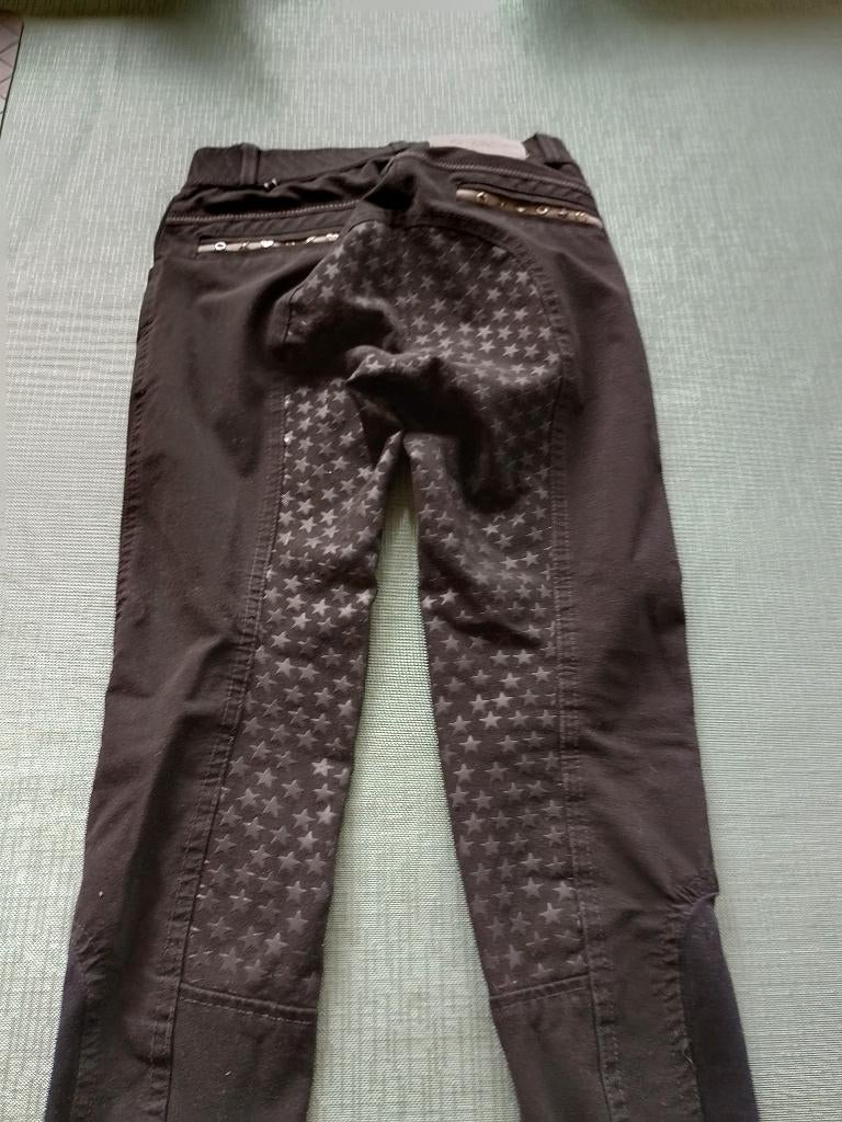 Rijbroek QHP zwart maat 148, Dieren en Toebehoren, Paardrijkleding, Ophalen, Gebruikt, Kinderen, Onderkleding