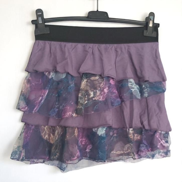 Metrofve paars rok, maat L/XL, Kleding | Dames, Rokken, Nieuw, Maat 42/44 (L), Paars, Boven de knie, Verzenden