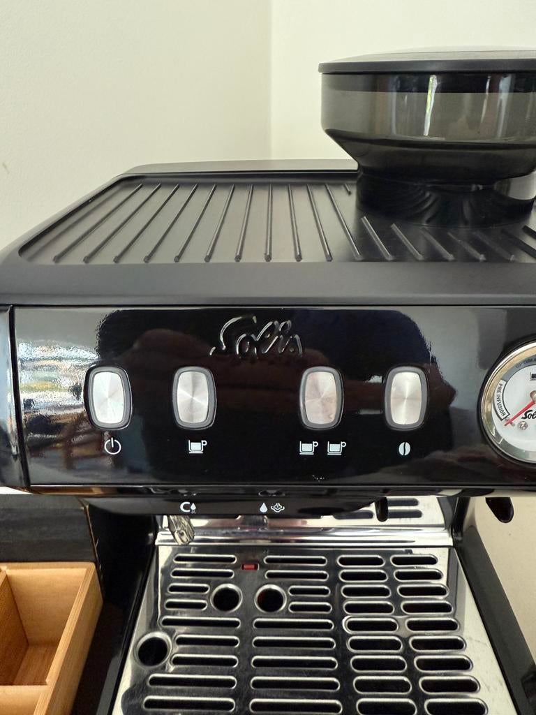 Koffiemachine Solis met alle accessoires, Ophalen, Zo goed als nieuw