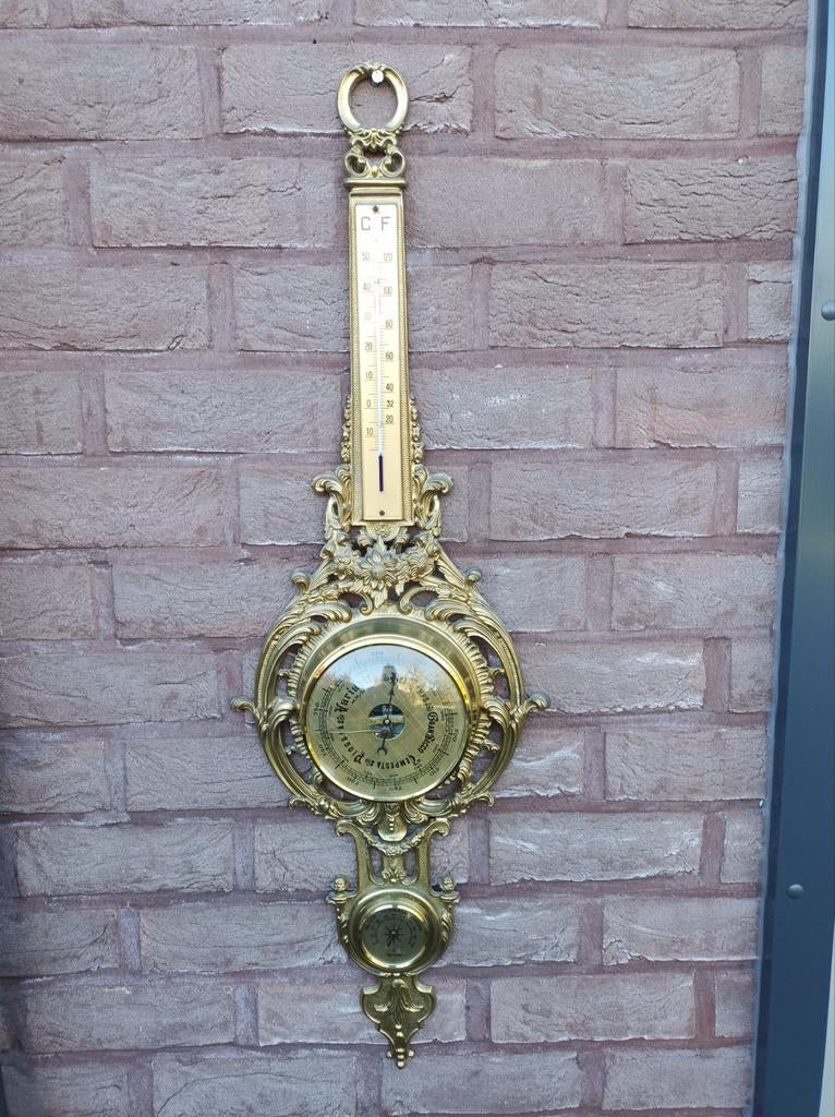 Mooie oude barometer, Ophalen of Verzenden, Gebruikt, Barometer