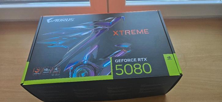 Rtx 5080 Gigabyte Aorus Extrême Waterforce 16G, Computers en Software, Videokaarten, Zo goed als nieuw, Ophalen of Verzenden