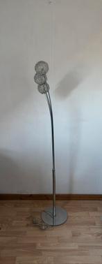 Superbe Lampadaire Vintage argenté 3points/boules de lumière, Enlèvement, Comme neuf
