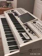 WERSI OAX1 TWIN met volumepedaal. Parelmoer wit., Musique & Instruments, Enlèvement, Sensitif