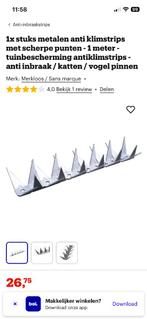 5 nieuwe metalen anti klimstrips met scherpe punten, Doe-het-zelf en Bouw, Metalen, Ophalen, Nieuw, Overige metalen
