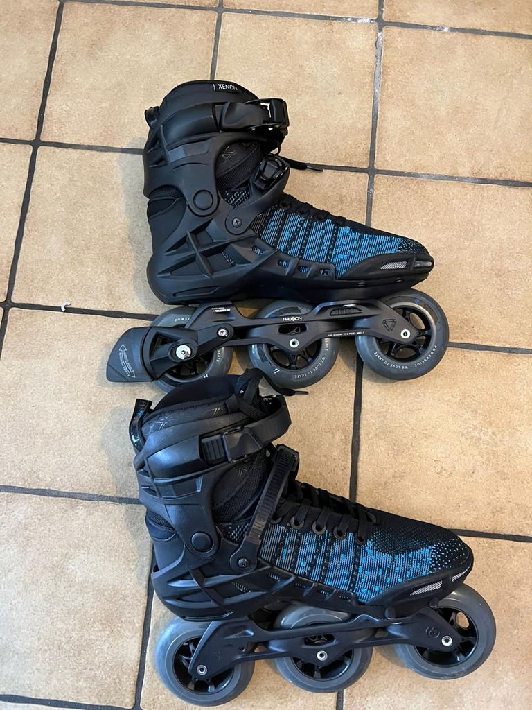 Patins à roues alignées Xenon Powerslide, Rollers 4 roues en ligne, Comme neuf, Enlèvement, Powerslide