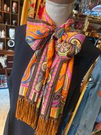 SCAPA zijde pailsey sjaal met fringes, Kleding | Dames, Ophalen of Verzenden, Zo goed als nieuw, Sjaal