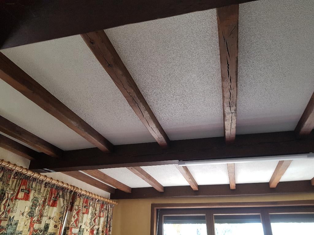 Eiken balken plafond - volle eik, Enlèvement, Utilisé, Chêne, Poutre