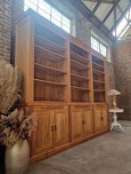 Teak xxl boekenkast/bibliotheekkast GRATIS LEVERING, Ophalen, Teakhout, 200 cm of meer, Indonesia