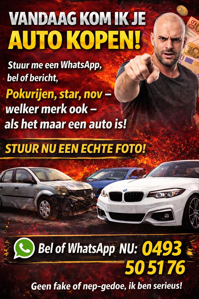 Auto opkoper, Bedrijf, Te koop