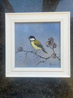 Koolmezen in de sneeuw, Antiek en Kunst, Ophalen of Verzenden