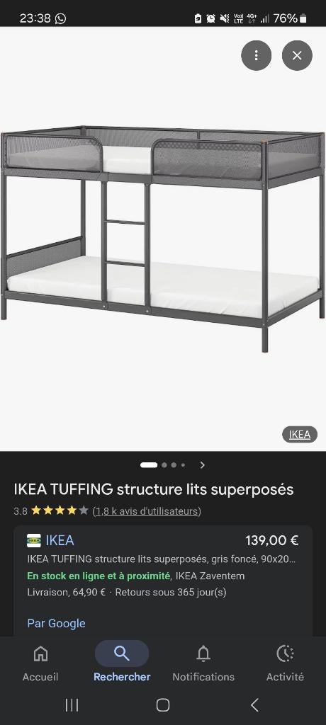 Lit superposés, Enlèvement, Comme neuf, Lits superposés