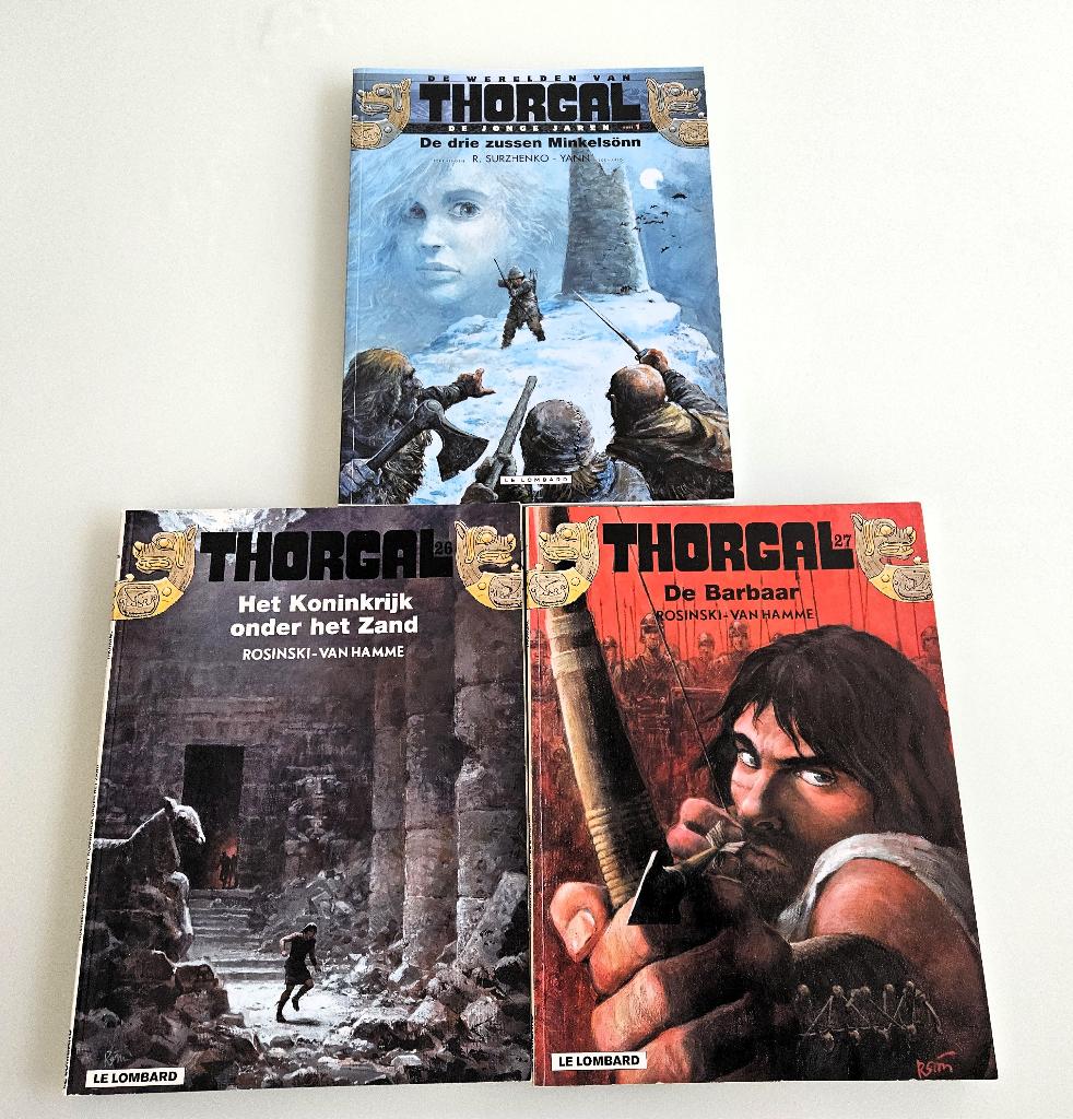 21 strips : Largo Winch, Trigie , Thorgal, Alfa, Boeken, Ophalen of Verzenden