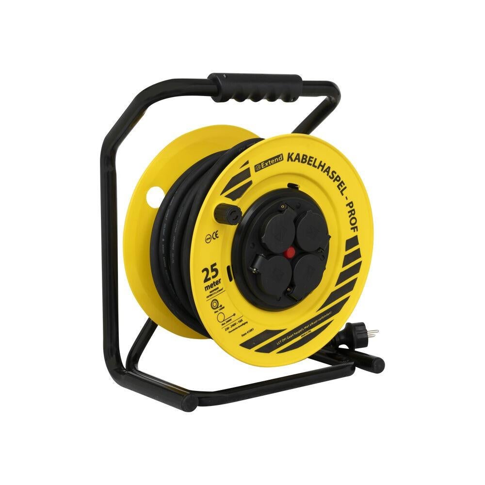 Kabelhaspel Prof 25 meter neopreen (3x1,5mm2), Verzenden