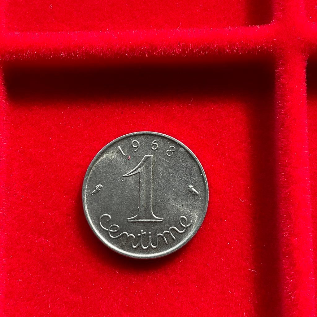 France - 1 C avec un bel épi de blé -1968, Envoi, France, Monnaie en vrac