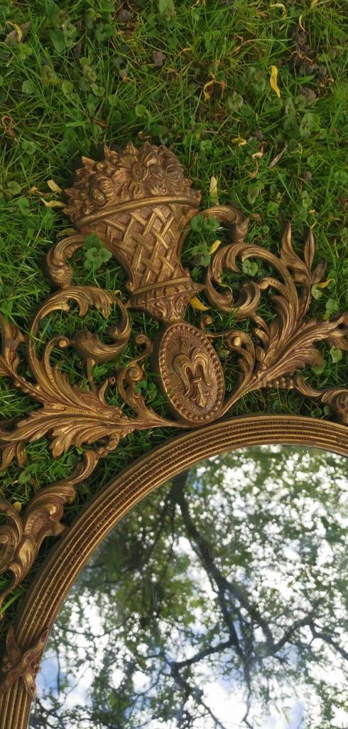 Prachtige antieke spiegel, Antiek en Kunst, Ophalen