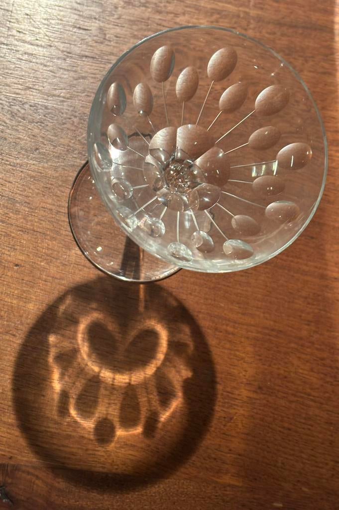 5 Val Saint Lambert ‘Nestor’ champagne coupes in kristal, Antiek en Kunst, Antiek | Glaswerk en Kristal, Ophalen of Verzenden