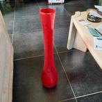 Rode vaas in glas . 55 cm hoog . 25 euro ., Ophalen of Verzenden, Glas