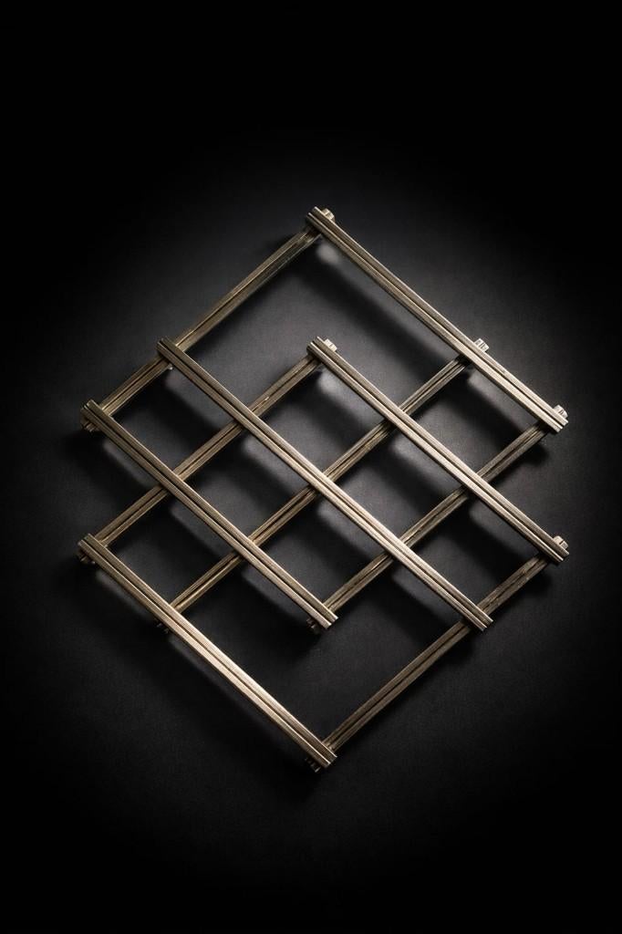 Uitschuifbare onderzetter in Art Deco, Huis en Inrichting, Woonaccessoires | Onderzetters, Gebruikt, Ophalen of Verzenden