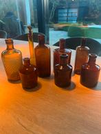 Flacons de pharmacie anciens, 8 pièces, Enlèvement
