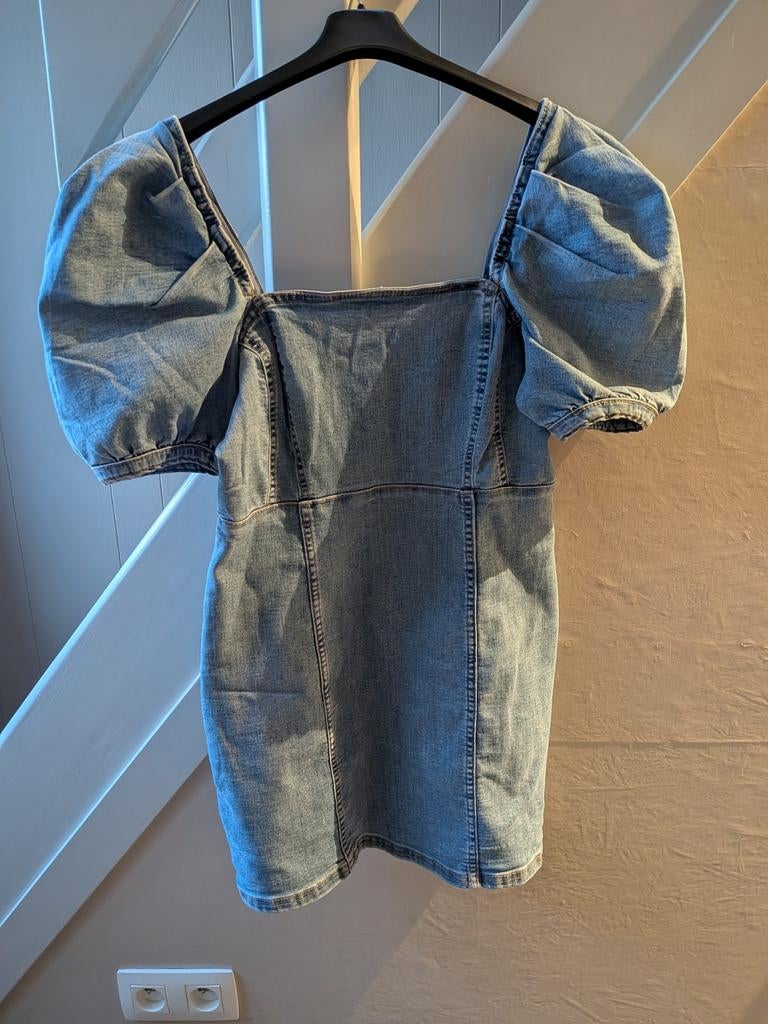 Jeans kleedje, Kleding | Dames, Jurken, H&M, Blauw, Gedragen, Boven de knie