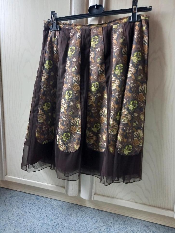 Rok - Vero Moda - 40, Kleding | Dames, Rokken, Zo goed als nieuw, Maat 38/40 (M), Bruin, Boven de knie, Ophalen of Verzenden