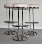 Vintage barkrukken, Huis en Inrichting, Barkrukken, Ophalen, Met voetsteun, 60 tot 90 cm, Zo goed als nieuw