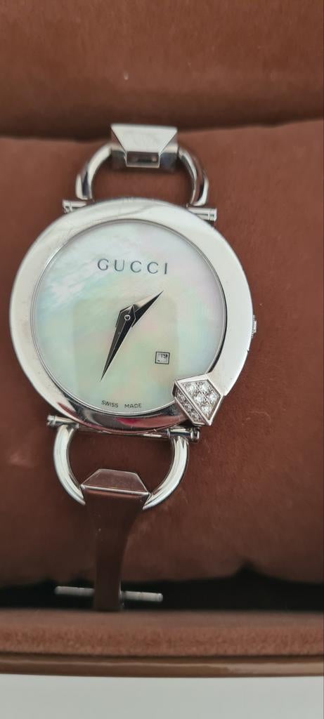 Gucci dameshorloge – Swiss Made – Mother of Pearl – 16 diama, Enlèvement ou Envoi