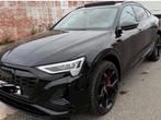 Audi Q8 e-tron 55 SPORTBACK S-LINE*FULL OPTION*, Auto's, Audi, Automaat, Zwart, USB, Zwart