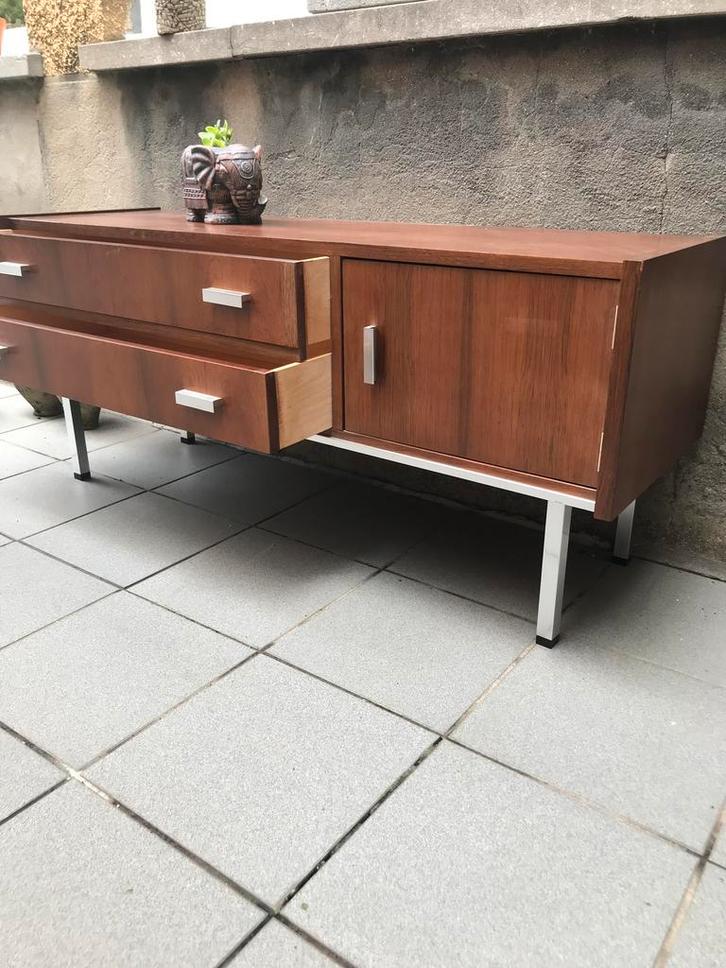 Vintage tv meubel (lowboard), Maison & Meubles, Armoires | Dressoirs, Utilisé, Enlèvement