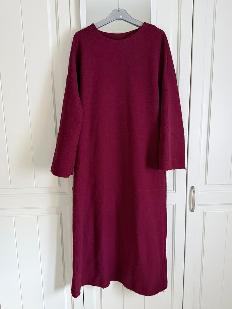 Bordeaux jurk, Kleding | Dames, Jurken, Ophalen, Gedragen, Rood, Onder de knie