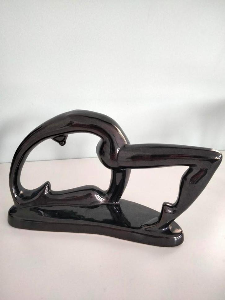 beeld abstract keramiek danseres, Antiquités & Art, Art | Autres Art, Enlèvement ou Envoi