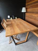 Table chêne massif 200x100x4 cm, Maison & Meubles, Chêne