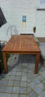 Teak tafel 6p, Ophalen