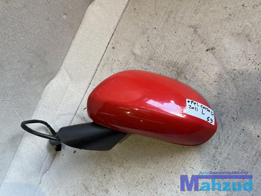 OPEL CORSA D Links rood spiegel buitenspiegel 2005-2014, Gebruikt, Opel Automobile GmbH, Kontakt@opel-infoservice.de, Opel