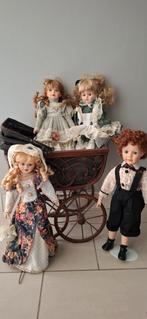 4 porseleinen poppen 50cm voor € 90, Ophalen of Verzenden
