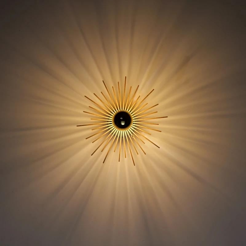 Applique ou plafonnier Raggio Oro luminaire ou lampe design, Enlèvement ou Envoi, Neuf, Bois, Design minimaliste et Solaire